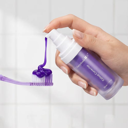 Wholesale Glorysmile Teeth Whitening Serum Instant Brighten Purple Toothpaste 30Ml Customized