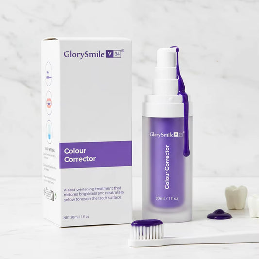 Wholesale Glorysmile Teeth Whitening Serum Instant Brighten Purple Toothpaste 30Ml Customized